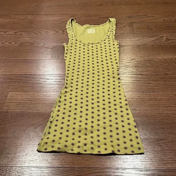y2k olive green and purple polka dot tank top xs - Picture 4 of 7